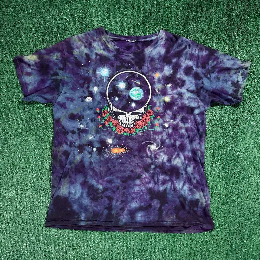 Vintage 1997 Grateful Dead Space Your Face Tie Dye T-shirt Large